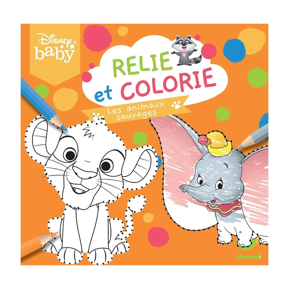 Relie et Colorie - Les Animaux Sauvages