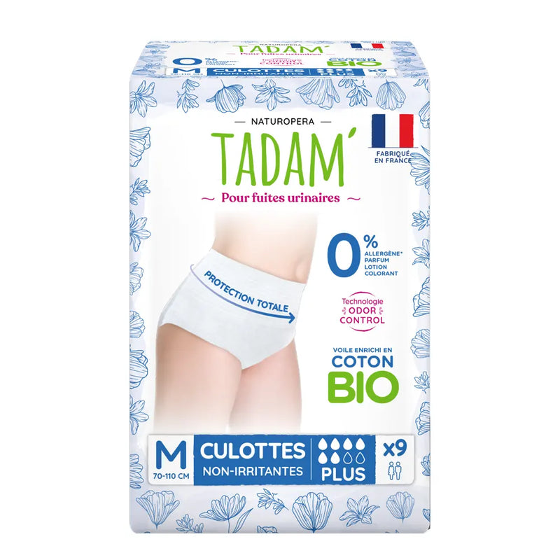 Tadam’ Culottes Fuites Urinaires Plus Taille M - 9 Unités