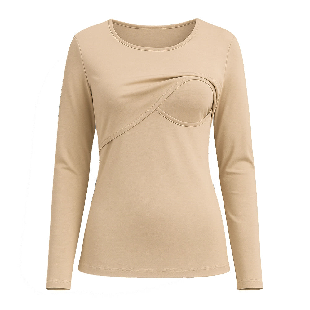Bambidou Pull d'Allaitement Manches Longues - Beige