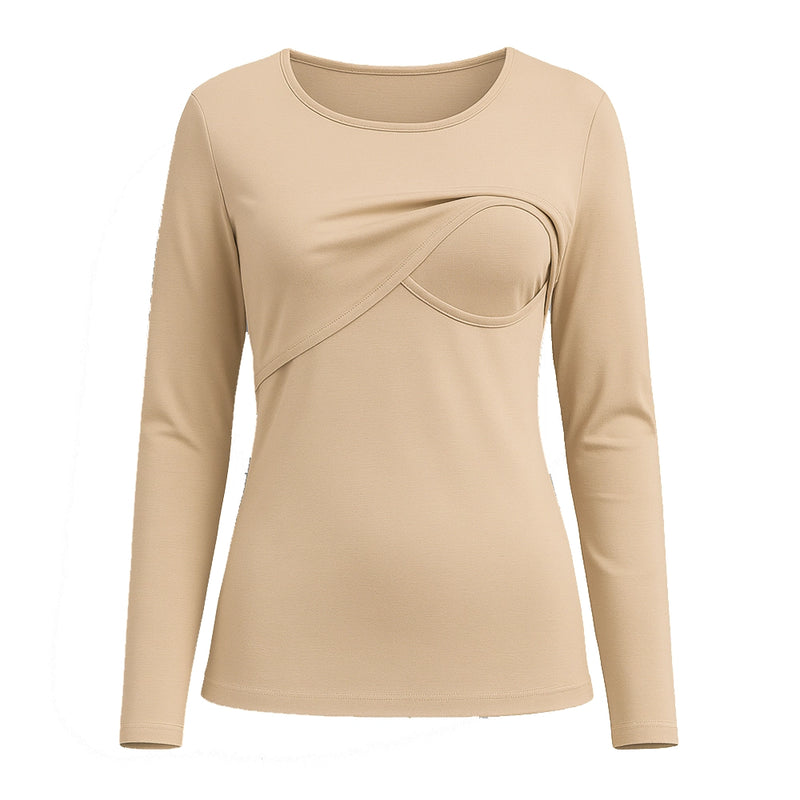 Bambidou Pull d'Allaitement Manches Longues - Beige