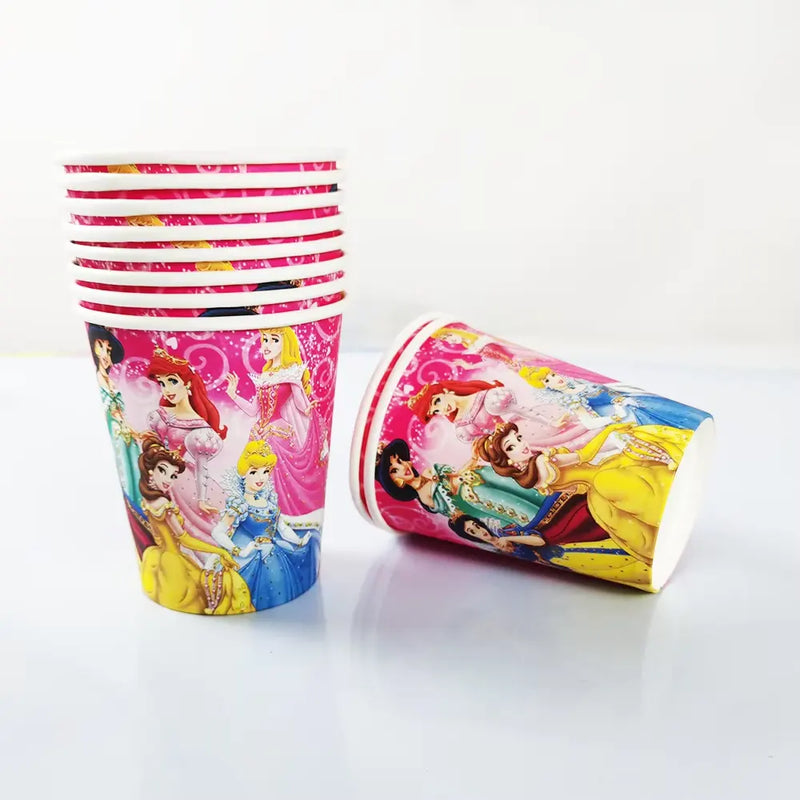 Pack de 10 Gobelets en Papier - Princesses