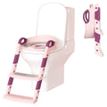 Réducteur de Toilette Pliable avec Échelle 3A+ - Rose & Mauve