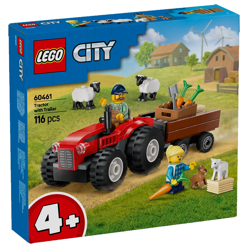 Lego Tracteur de Ferme avec Remorque 4A+