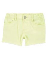 Short en Denim en Sergé Fluo OshKosh - Jaune