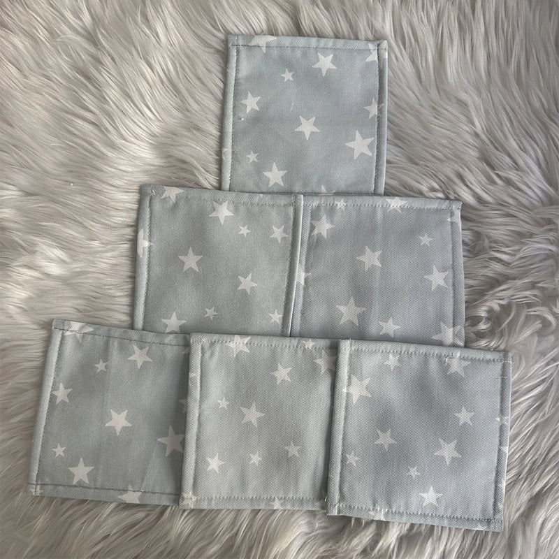 Babymat Lot de 6 Lingettes - Petit Coton - Étoile Bleue