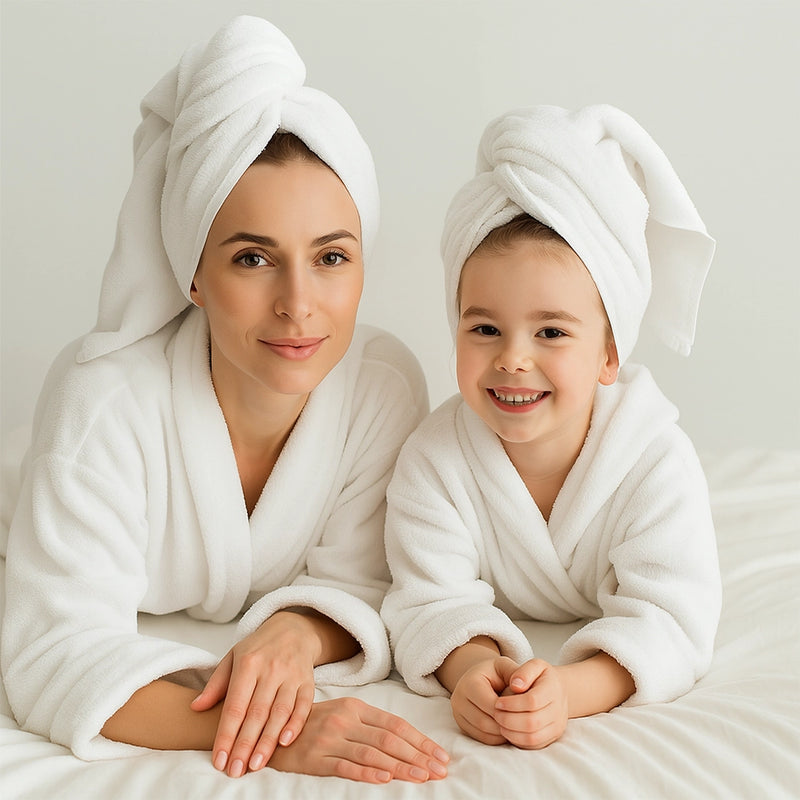 Bambidou Pack 2 Peignoirs Matchy-Matchy Maman & Enfant