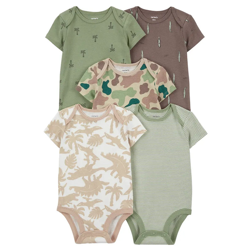 Lot de 5 Bodies à Manches Courtes Carter's - Multi