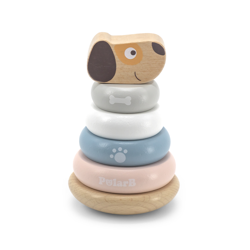Viga Toys PolarB Anneaux à Empiler 12M+ – Chien