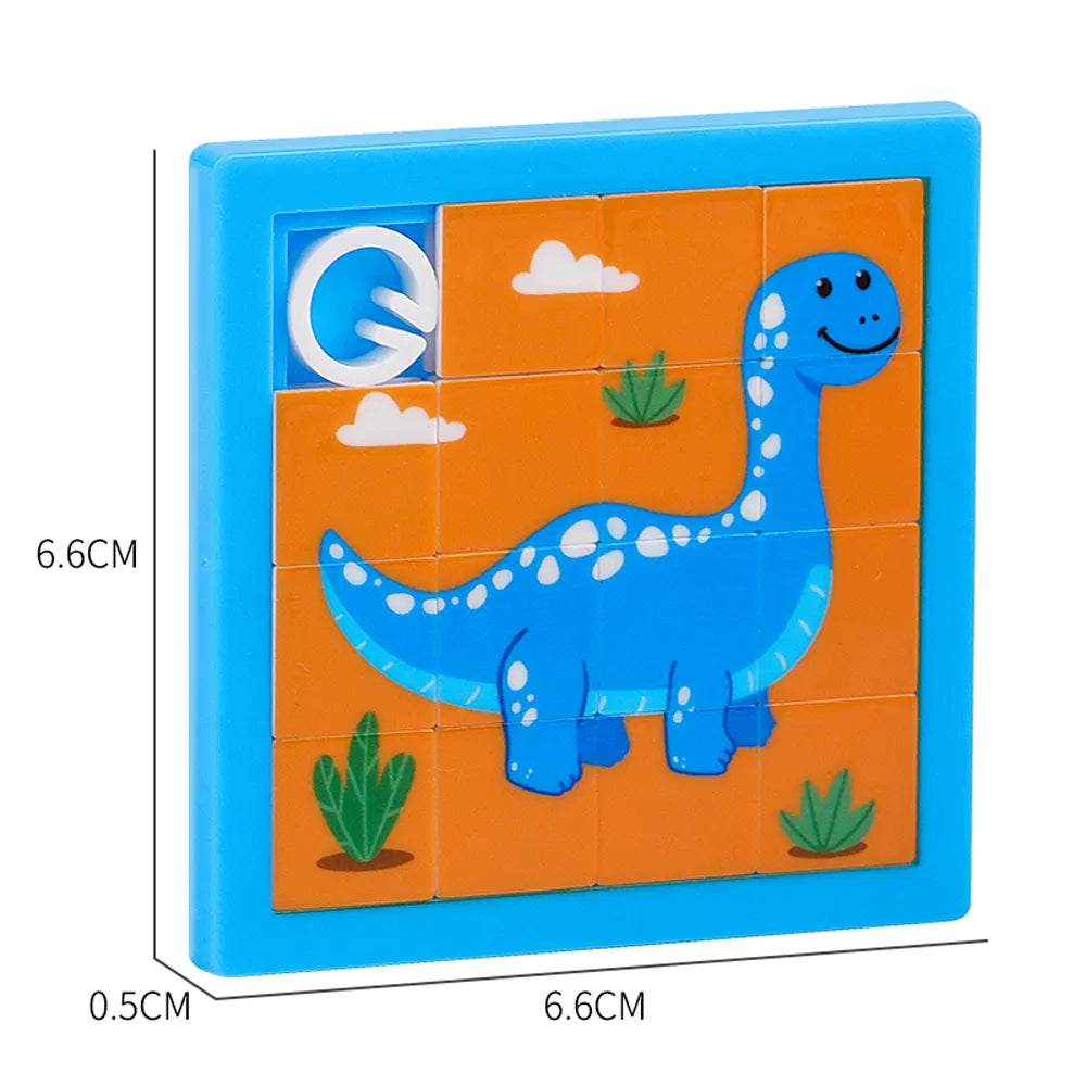 Lote de 2 Puzzles Deslizantes Dinosaurio – 3A+