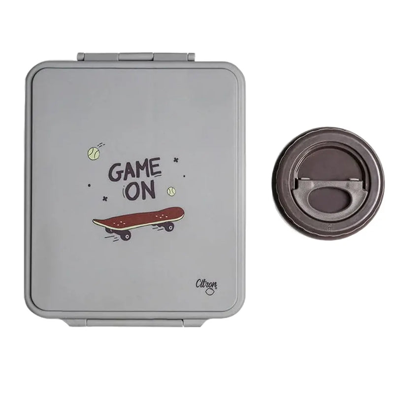 Citron Grande Lunchbox avec Pot Alimentaire Isotherme - Cool Kids