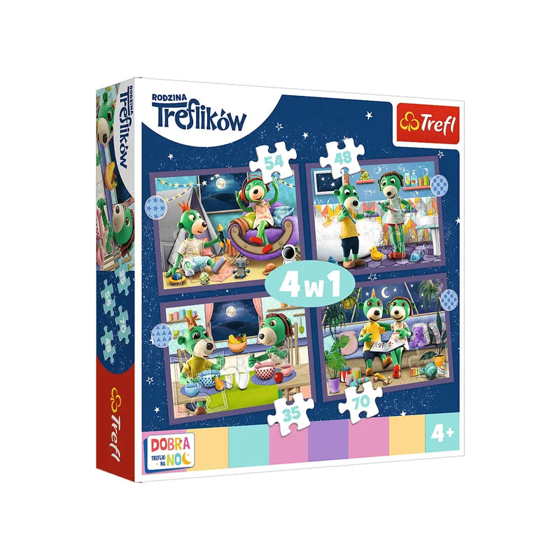 Trefl Puzzle 4en1 Bonne Nuit les Trefliks - 4A+