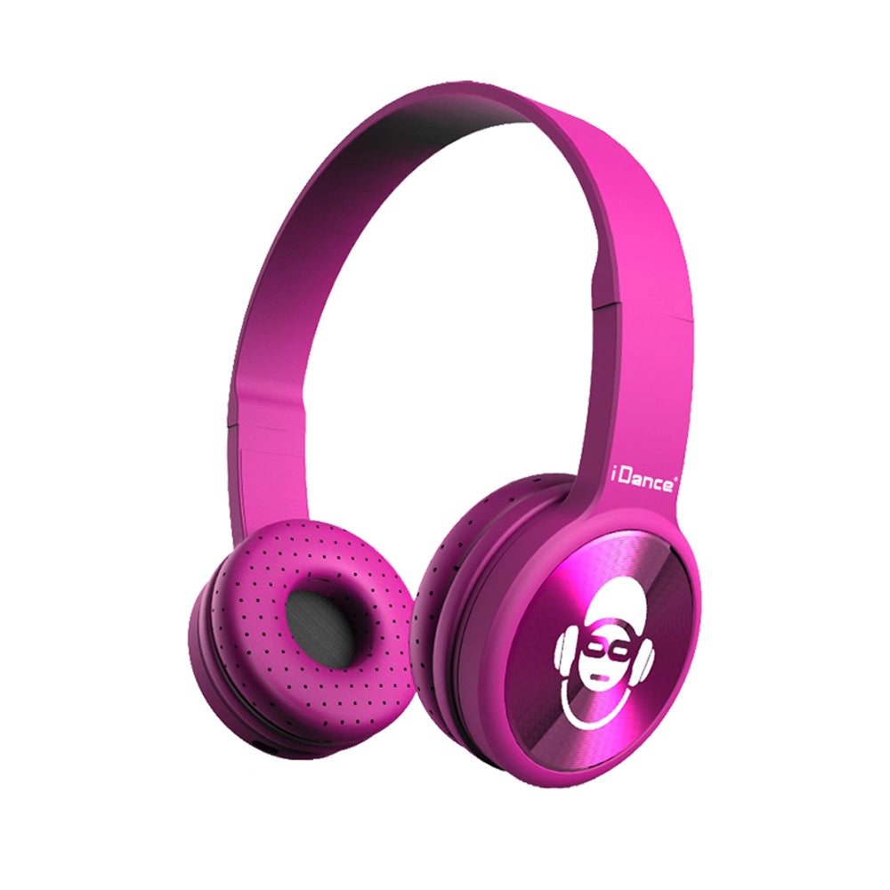 iDance Pack Duo Casque 100 Bluetooth Sans Fil - Rose & Bleu