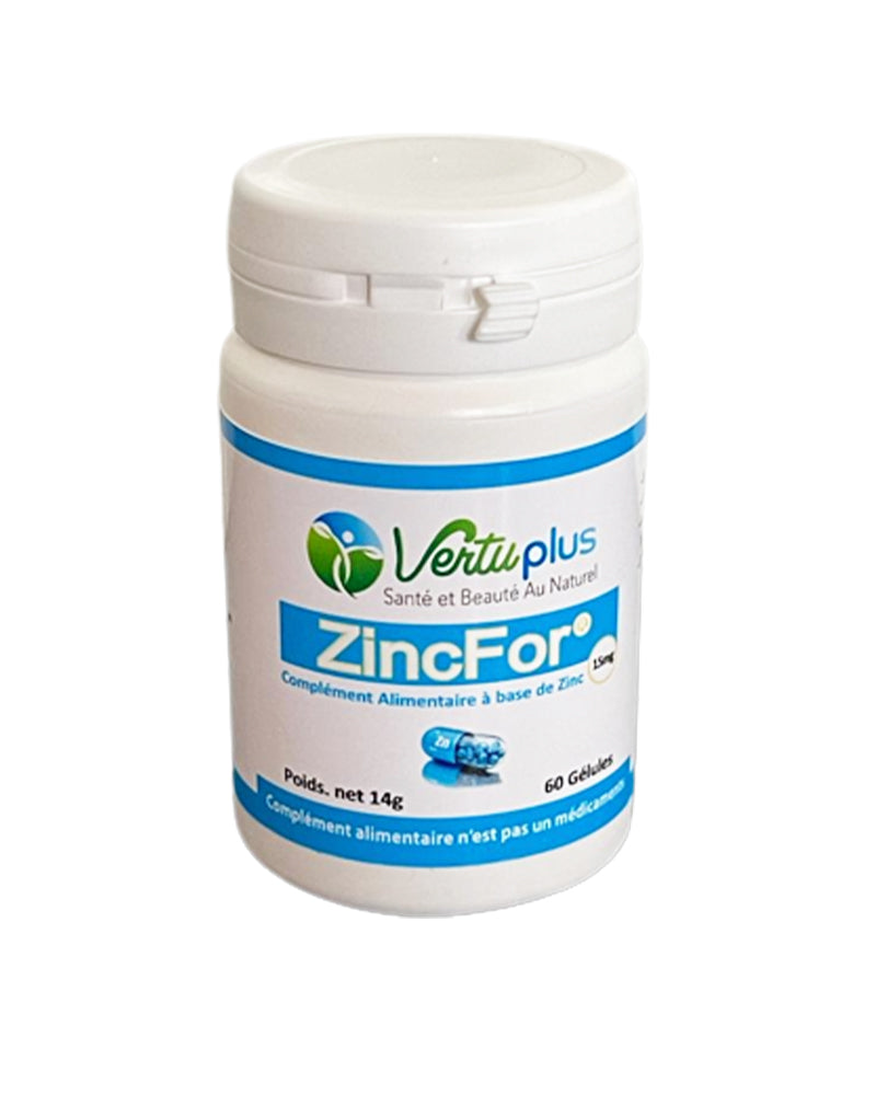 Vertu Plus Zinc For 15mg - 60 Gél