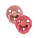 BIBS Pack de 2 Chupetes Anatómicos - Rosa Viejo/Coral