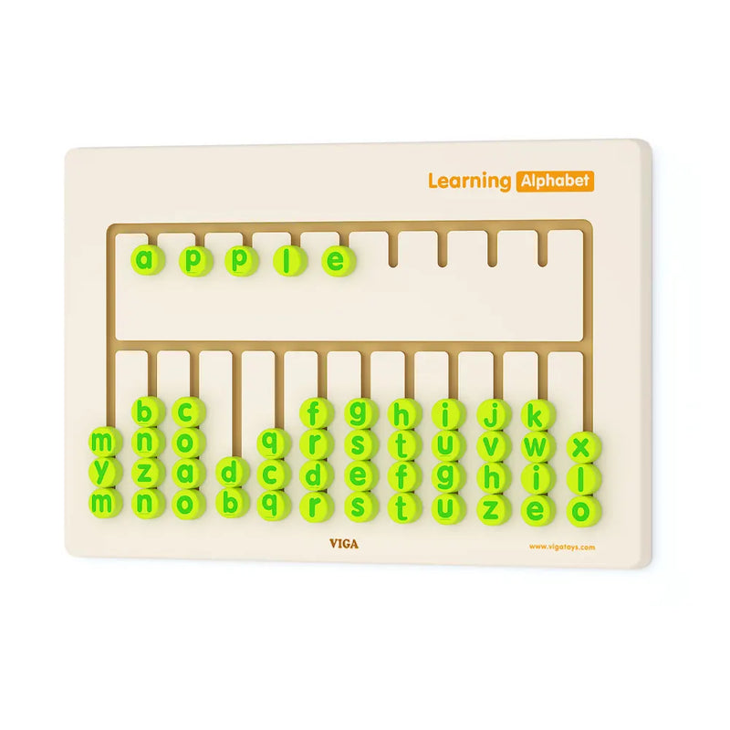Viga Toys Jouet Mural Apprentissage de l’Alphabet en Bois - 3A+