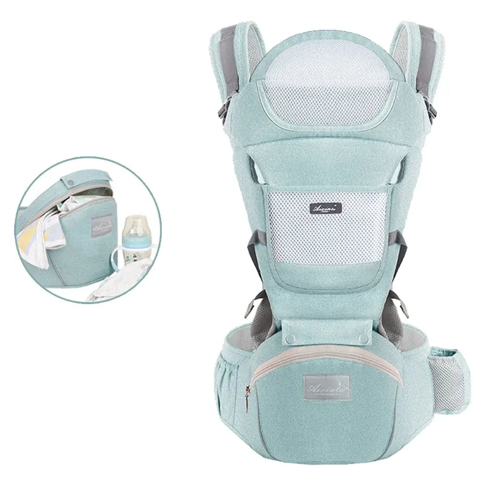 Portabebé Multifuncional con Asiento de Cadera Integrado