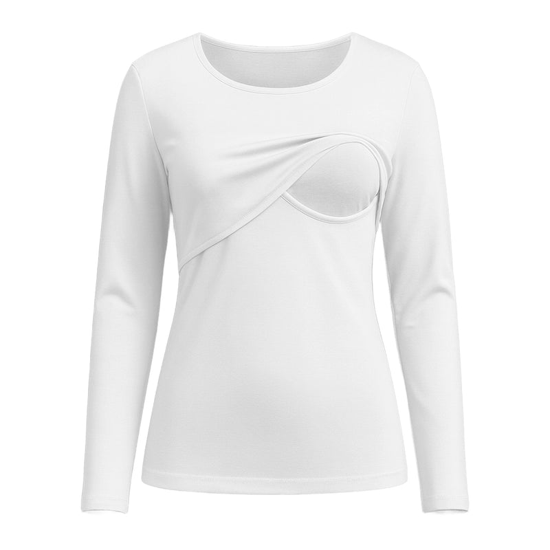 Bambidou Pull d'Allaitement Manches Longues - Blanc
