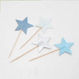 Lot de 8 Pics Décoratifs Étoiles 8cm