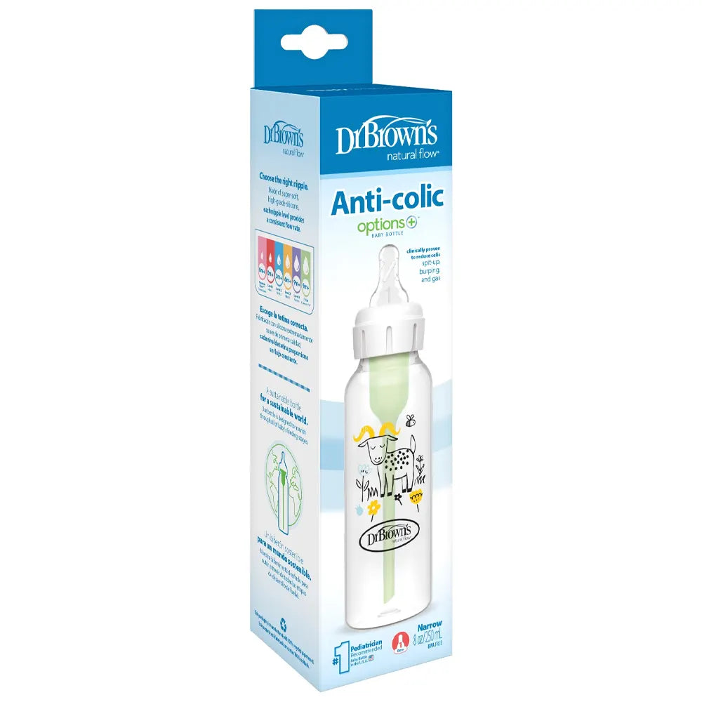 Dr. Brown’s Biberon Anti-Colique Options+ Goulot Étroit 250 ml