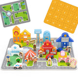 Viga Toys Blocs de Construction Ville 100 Pièces - 24M+