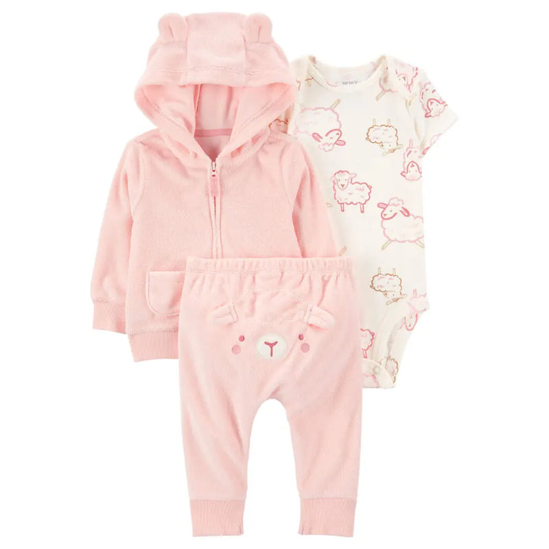 Carter's 3-Piece Set - Pink Sheep