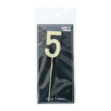 Cake Topper Chiffre 5 Doré