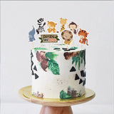 Lot de 24 Pics à Cupcake Animaux de la Jungle 12cm