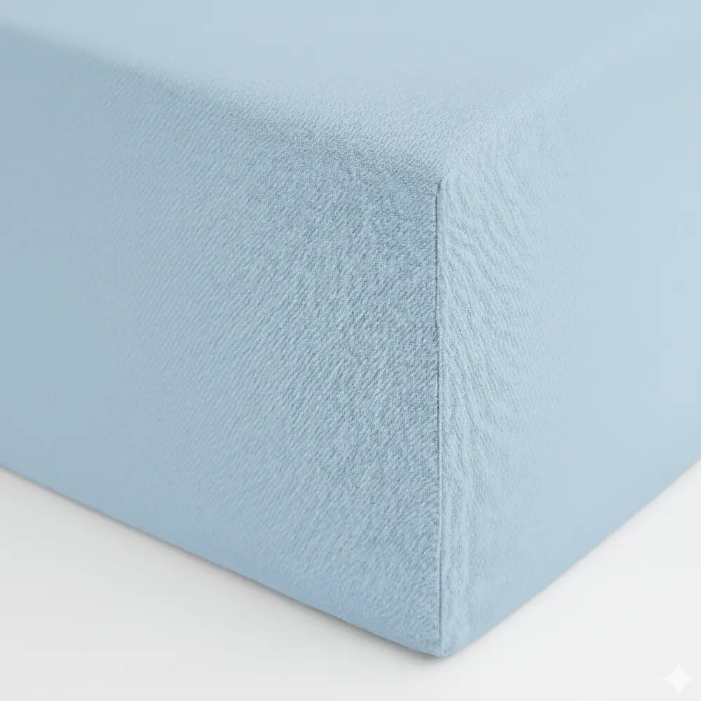 Bambidou Drap Housse 70x140 cm - Bleu Ciel