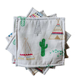 Babymat Lot de 6 Lingettes en Tissu - Tipi