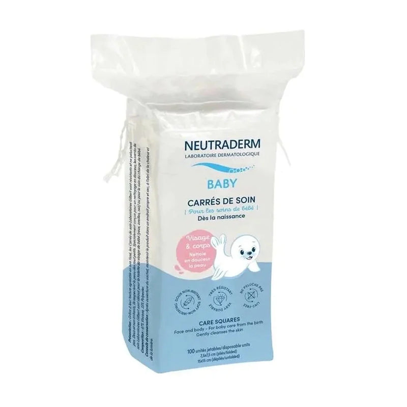 Neutraderm Carrés de Soin Visage & Corps Sachet de 100