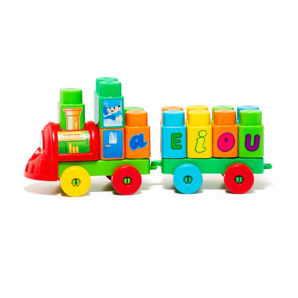 Molto Train Blocs avec 28 Blocs