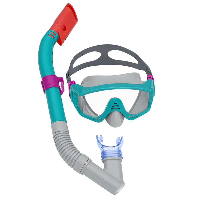Bestway Kit Masque et Tuba de Plongée 14A+ - Turquoise
