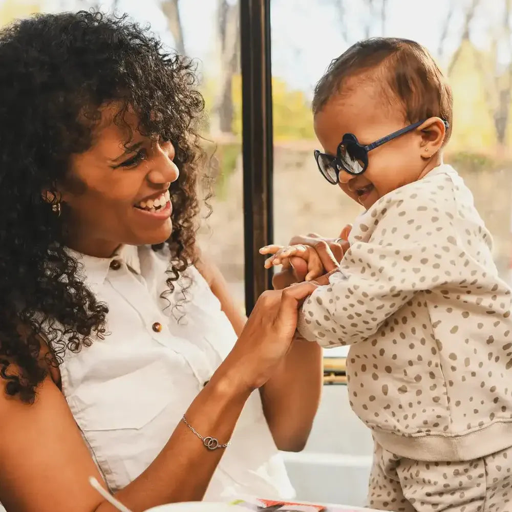 ki ET LA Lunettes Sun 2-4 ans Ours - Bleu Marine