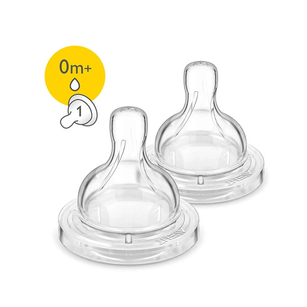 Avent 2 Tétines Classic Anti-Colic Débit Nouveau-né 0m+