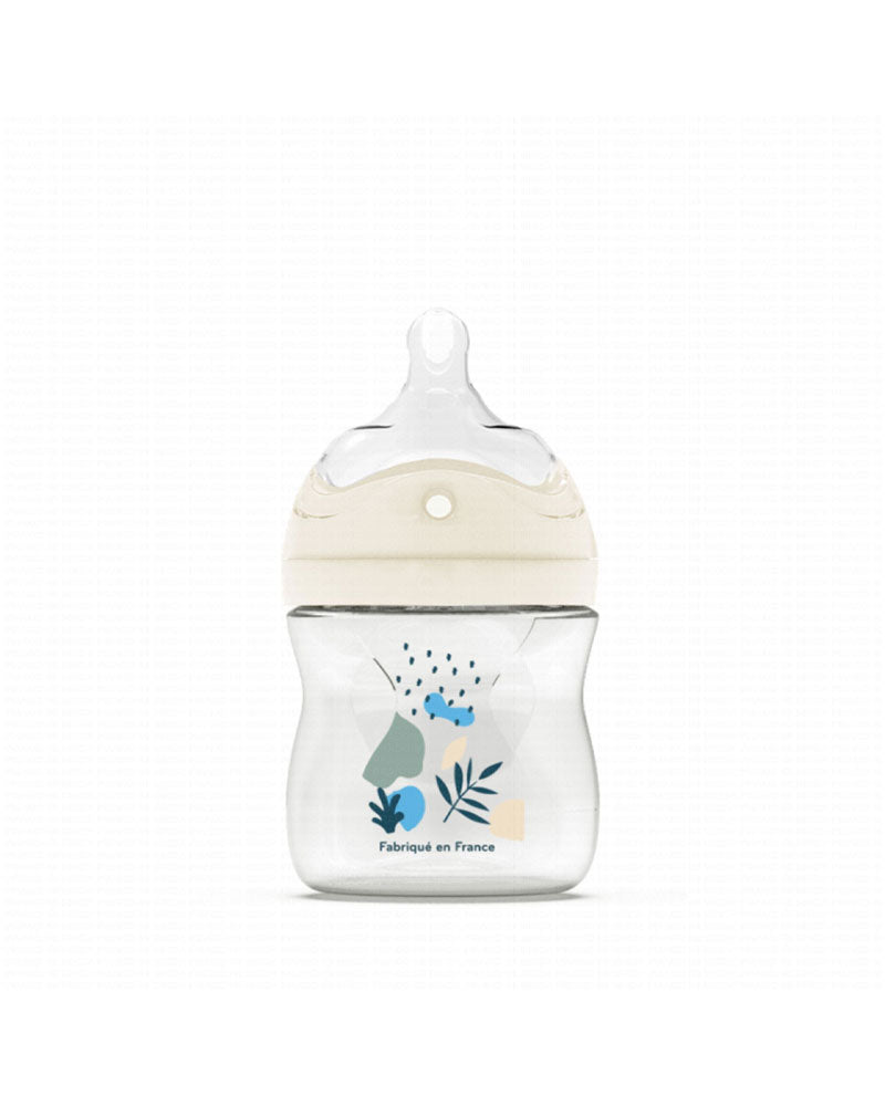 Biberon multi Perforé Dodie 150ml Bleu avec Tétine Biomimétisme