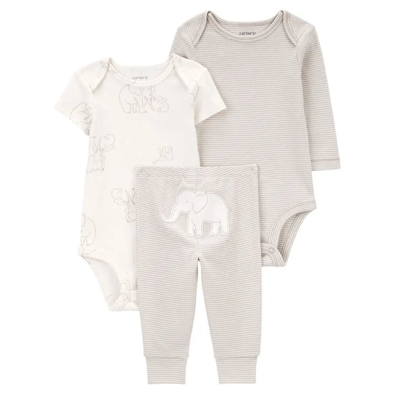 Carter's 3-Piece Set - Gray Elephant