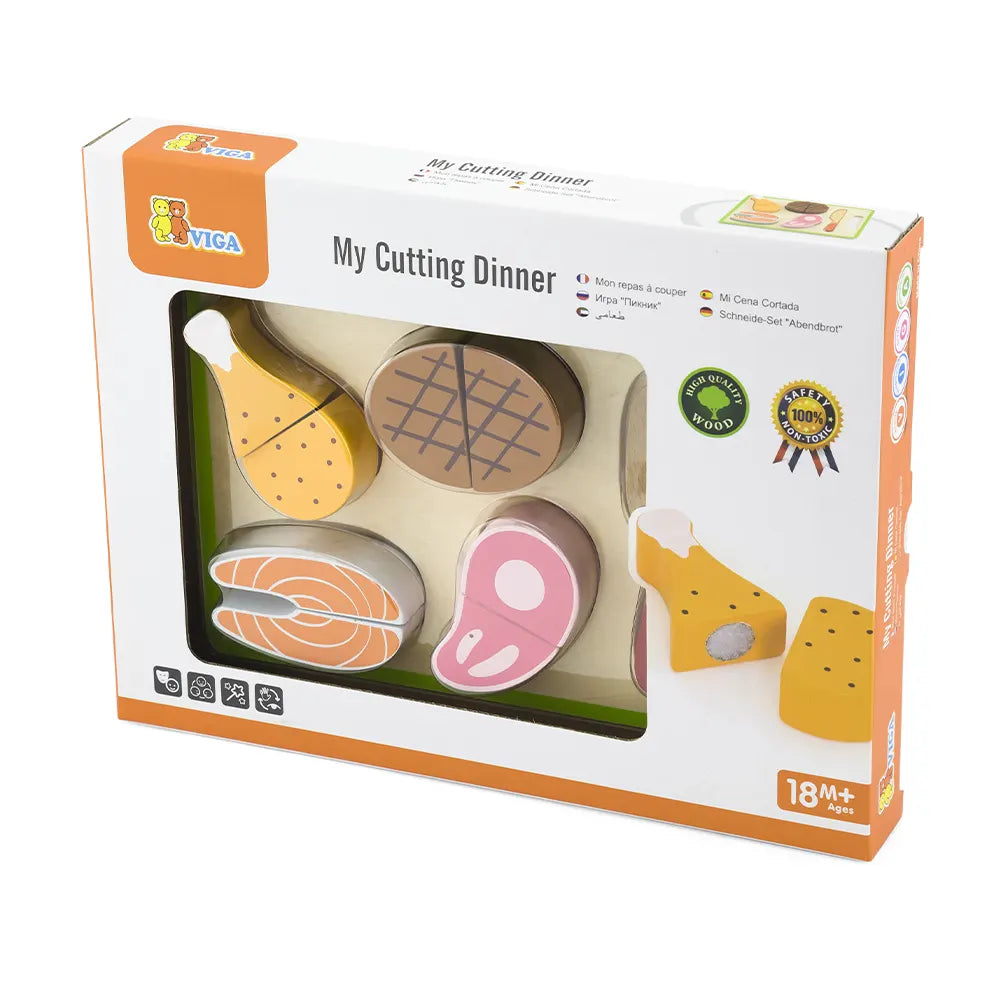 Viga Toys Mon Coupe Dîner 18M+