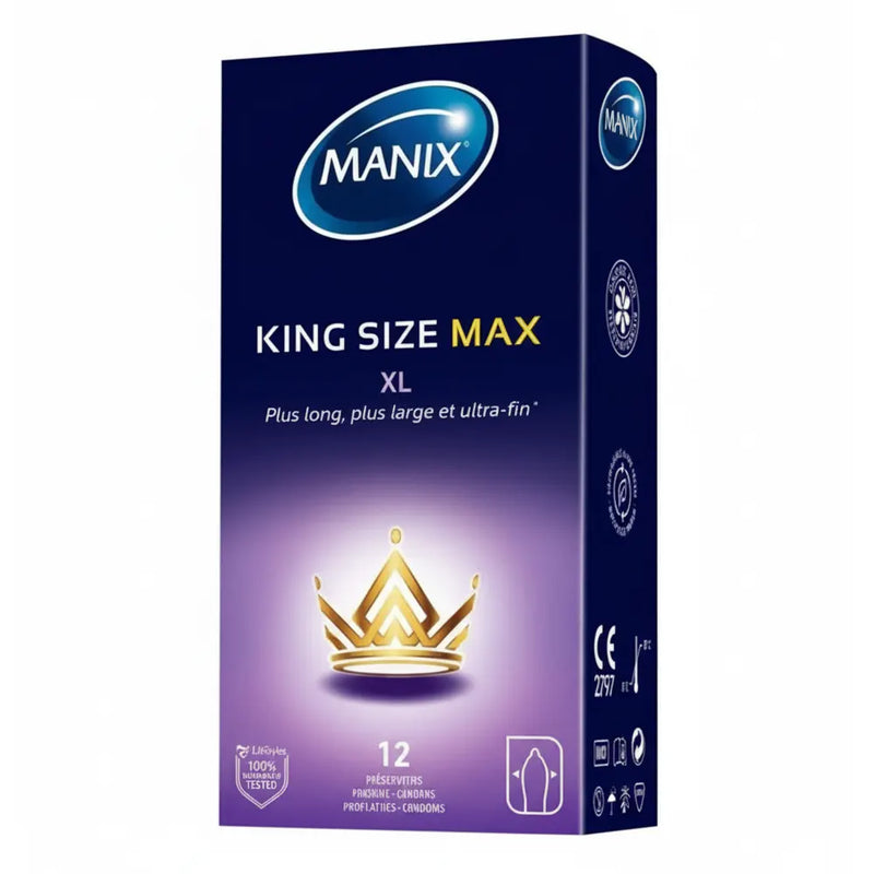 Manix King Size Max – 12 Préservatifs
