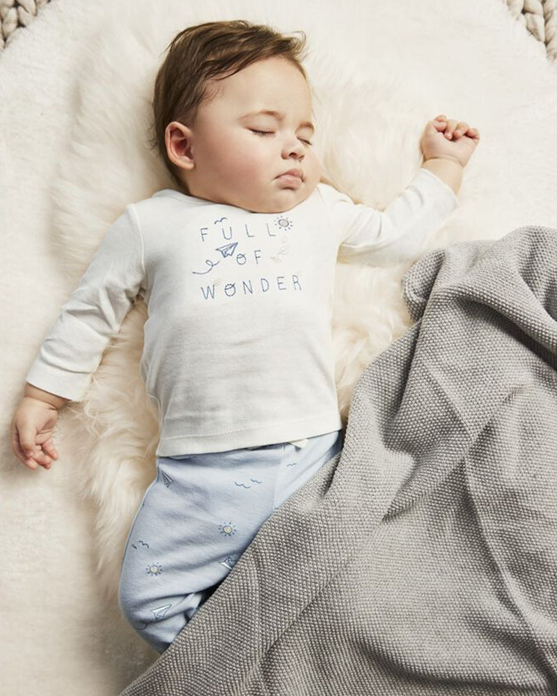 Ensemble 4 Pièces Hauts Et Leggings Bébé Carter's - Bleu