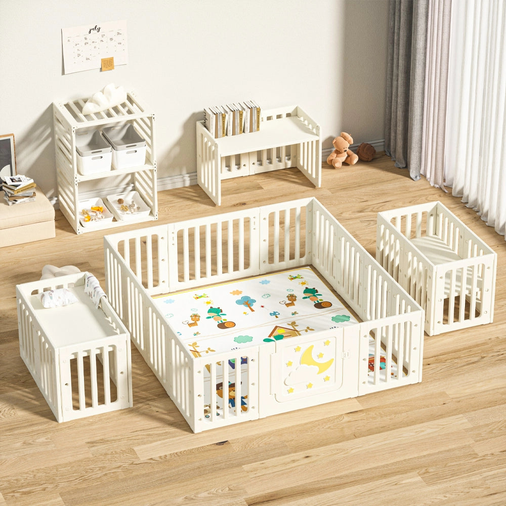 Parc de Jeux (103x42x65cm) Clôture Pliable 12+1+1