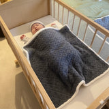 Babymat Couverture d'Hiver 100x100 cm - Losange Grise