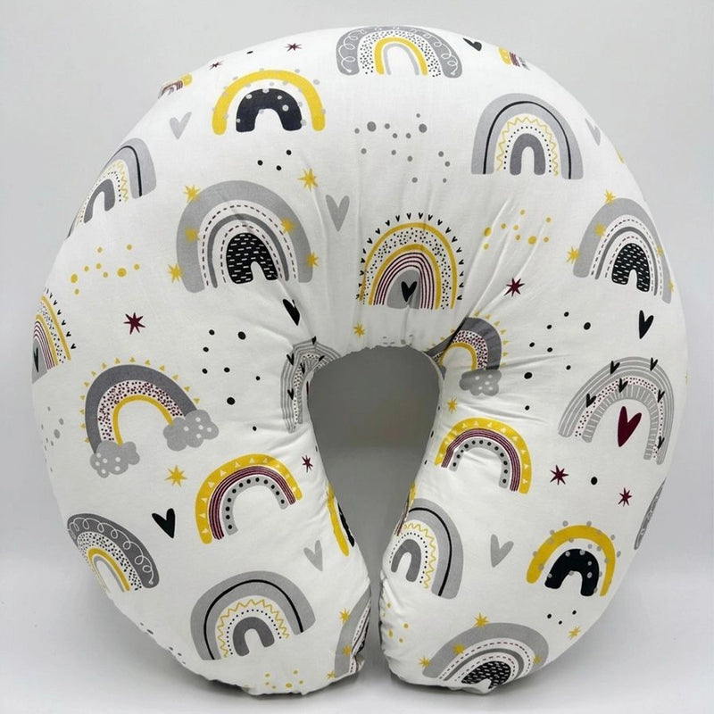BébéYo Cojín de lactancia - Arcoíris amarillo