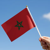 Pequeña Bandera de Marruecos de Tela – 20 × 30 cm
