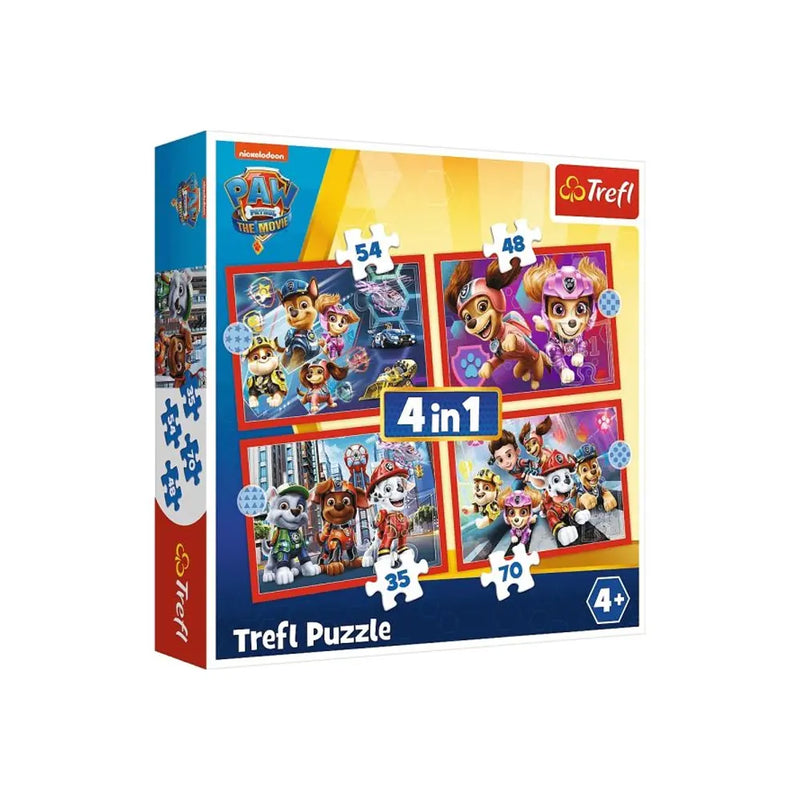 Trefl Puzzle 4en1 Pat' Patrouille dans la Ville - 4A+
