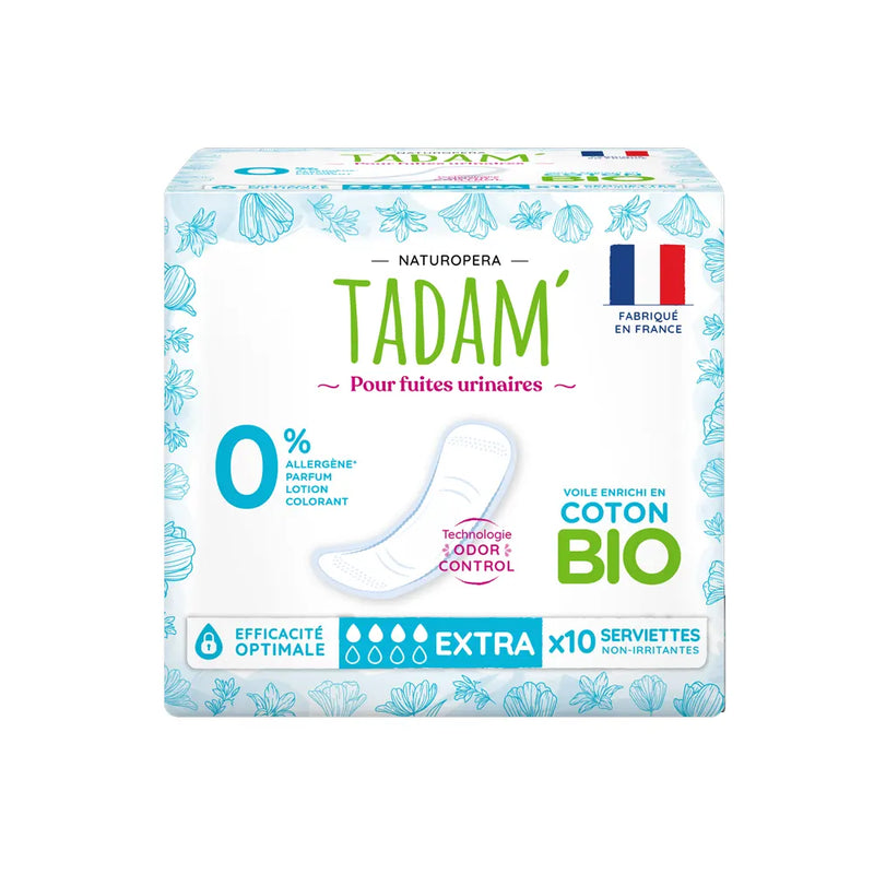 Tadam’ Servietes Fuites Urinaires Extra - 10 Unités