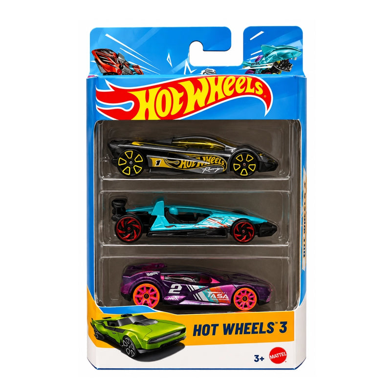 Mattel Hot Wheels 3-Car Assorted Gift Pack – Age 3+