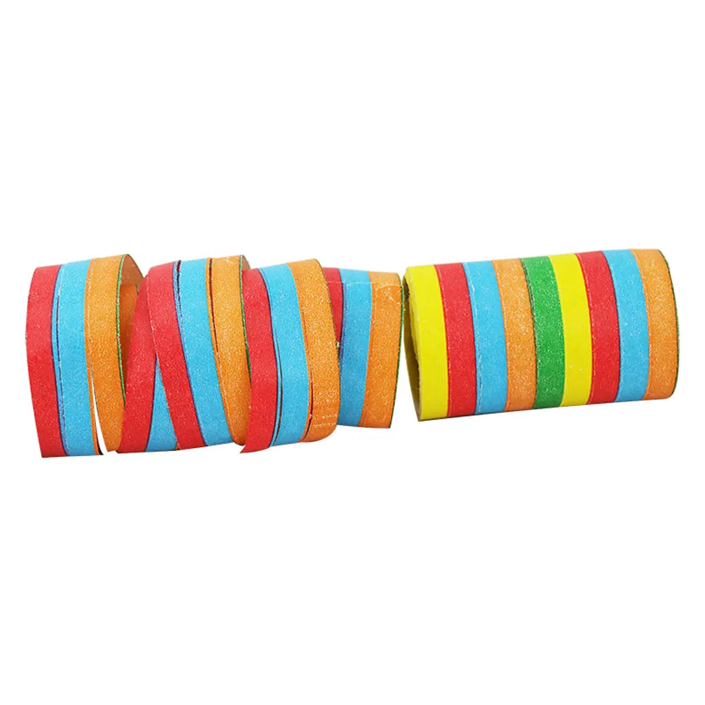 Lot de 3 Rouleaux Serpentins Multicolores Vifs