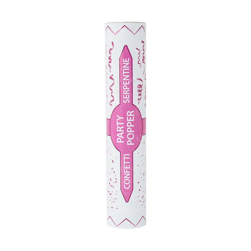 Canon à Confettis Rose Uni – 1 Pièce