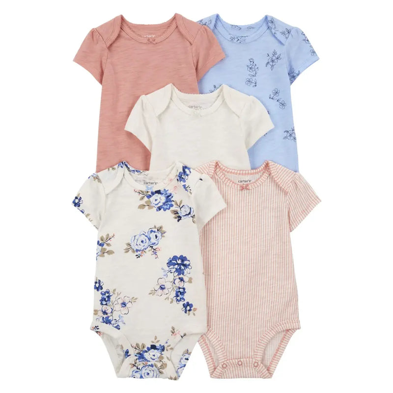 Carter's Pack de 5 bodis de manga corta - Multicolor