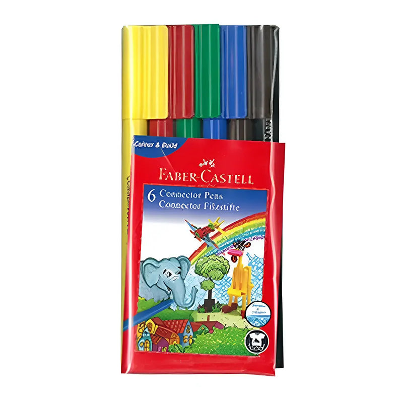 Faber-Castell Boîte de 6 Feutres Connectors